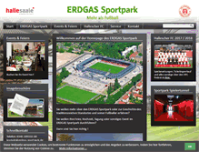 Tablet Screenshot of erdgas-sportpark.de